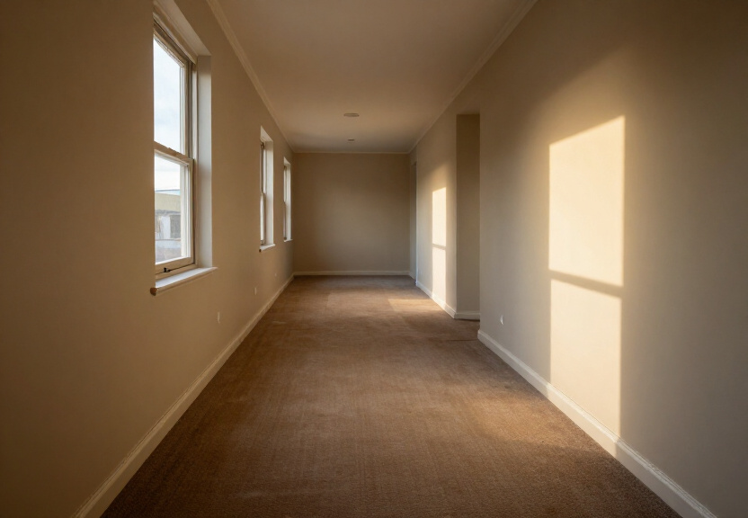 Restored living room in a Hornsby home after flood damage repair