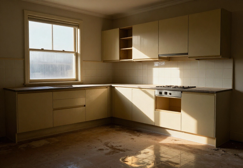 Dry basement in a Hornsby property after structural drying